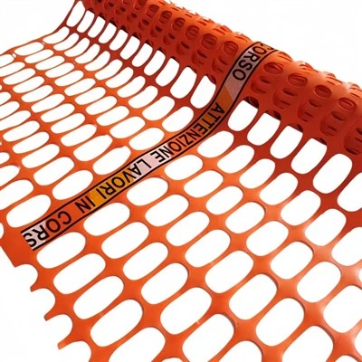 Orange Construction Fence With Warning Tape