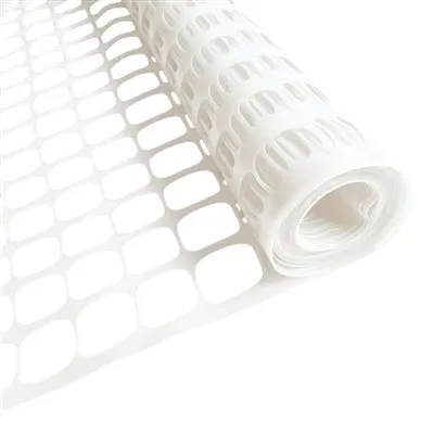 White Plastic Temporary Garden Fence